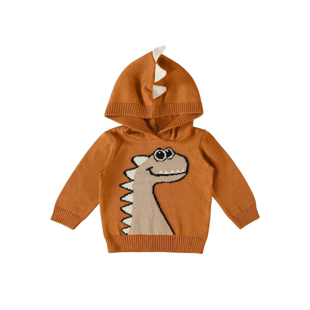 Blusão em tricot com capuz Up Baby