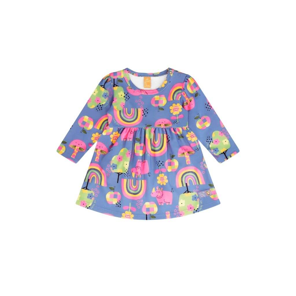 Vestido manga longa Up Baby