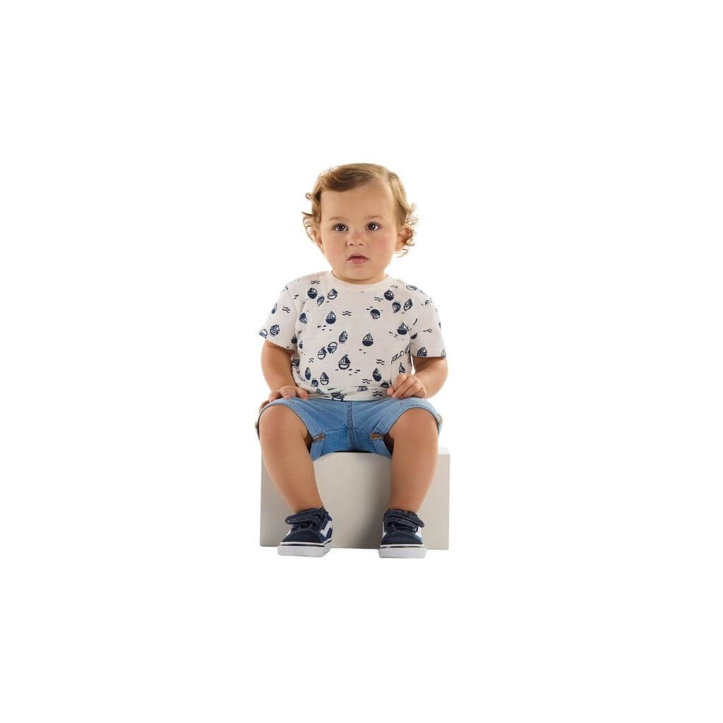 Camiseta em meia malha Quimby
