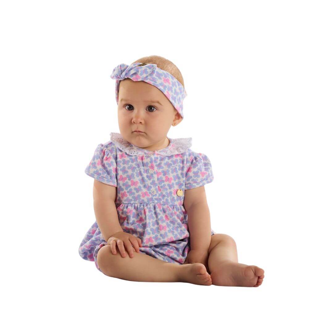 Conjunto blusa e short em suedine Up Baby
