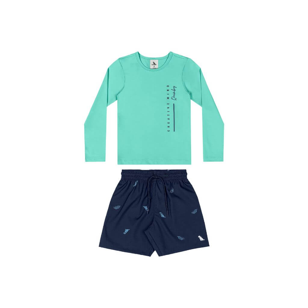Conjunto camiseta e bermuda Quimby