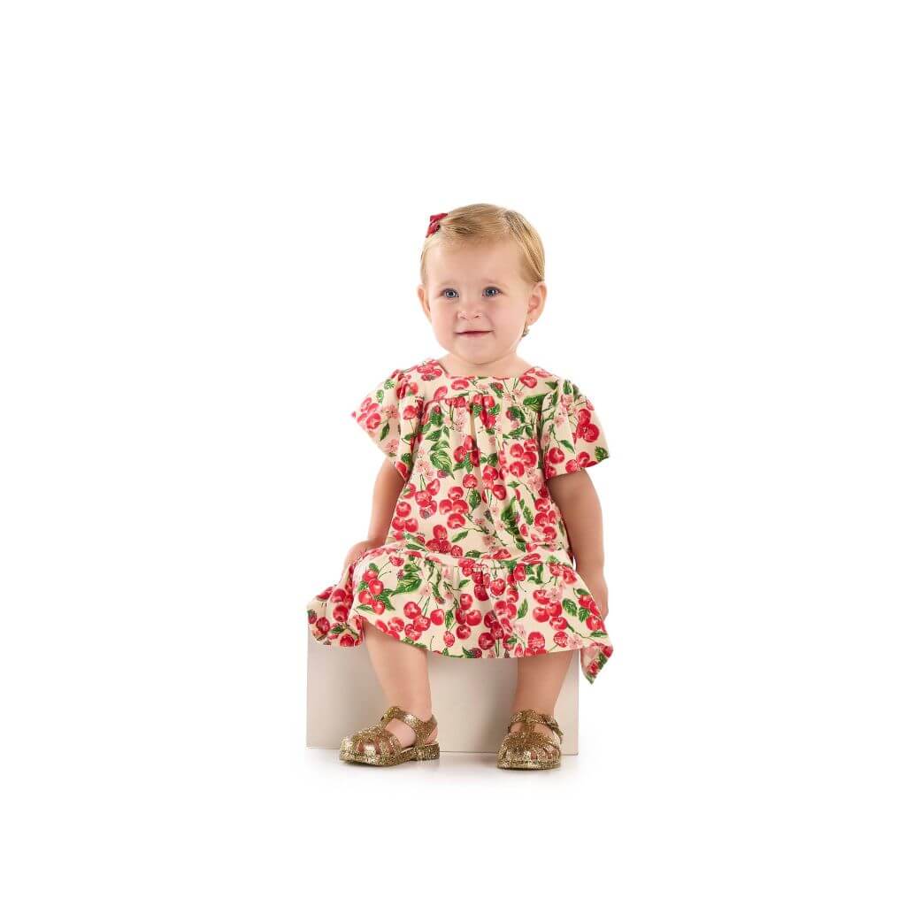 Vestido em cotton Up Baby