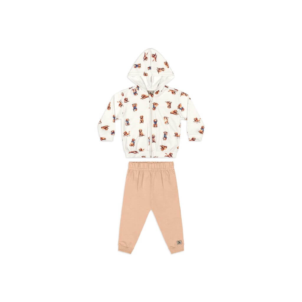Conjunto jaqueta em malha thermosoft e calça em molecotton Quimby
