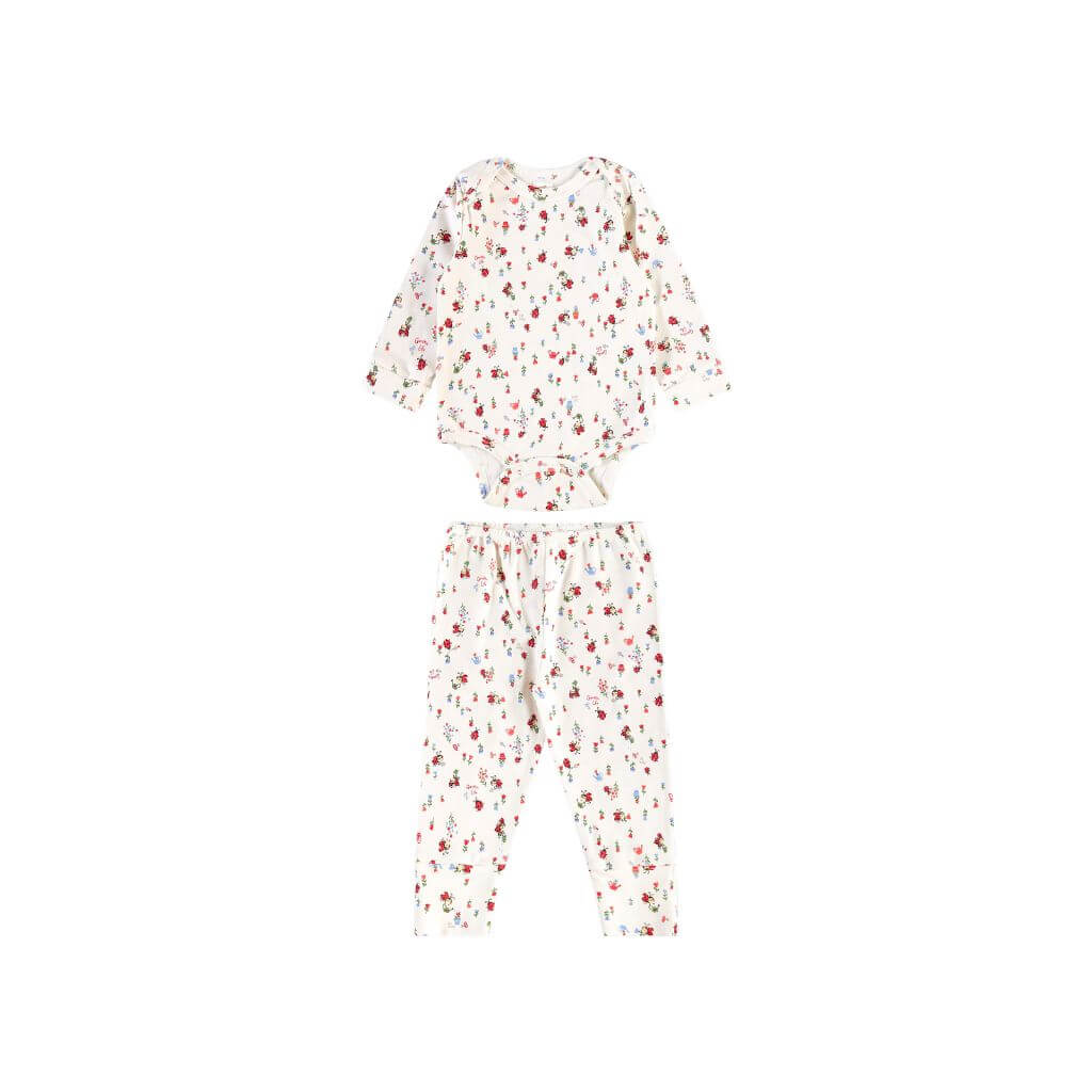 Conjunto body e calça em suedine Up Baby
