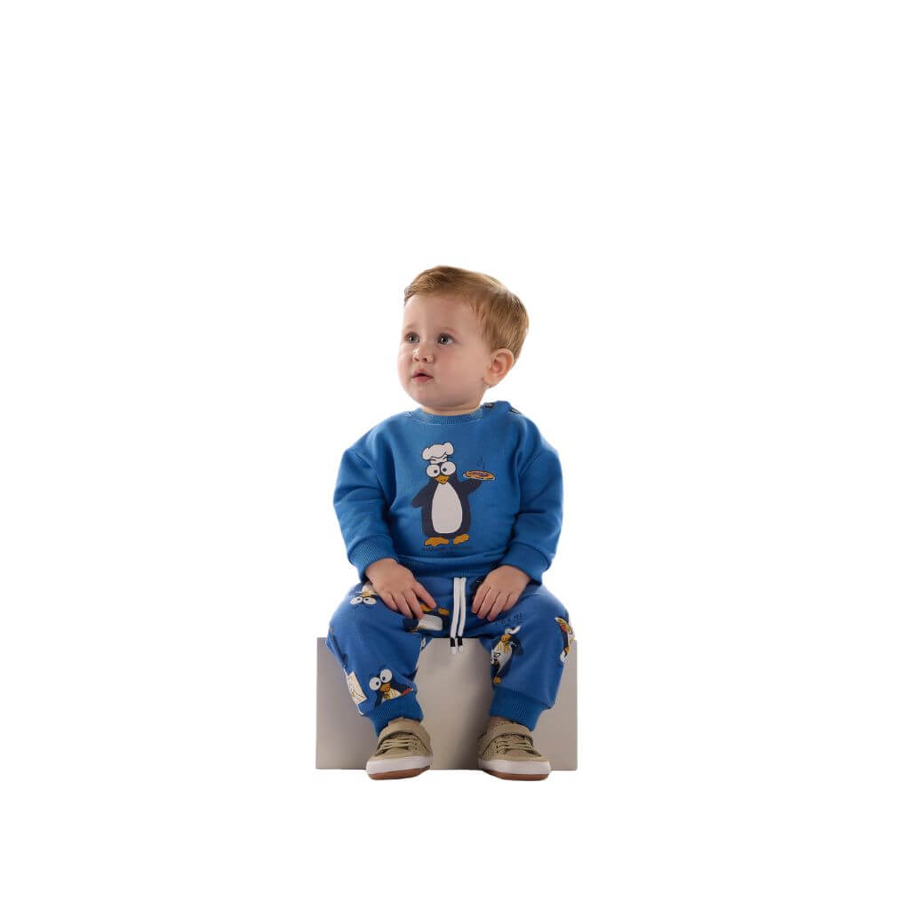 Conjunto blusão e calça em moletom sem felpa Up Baby