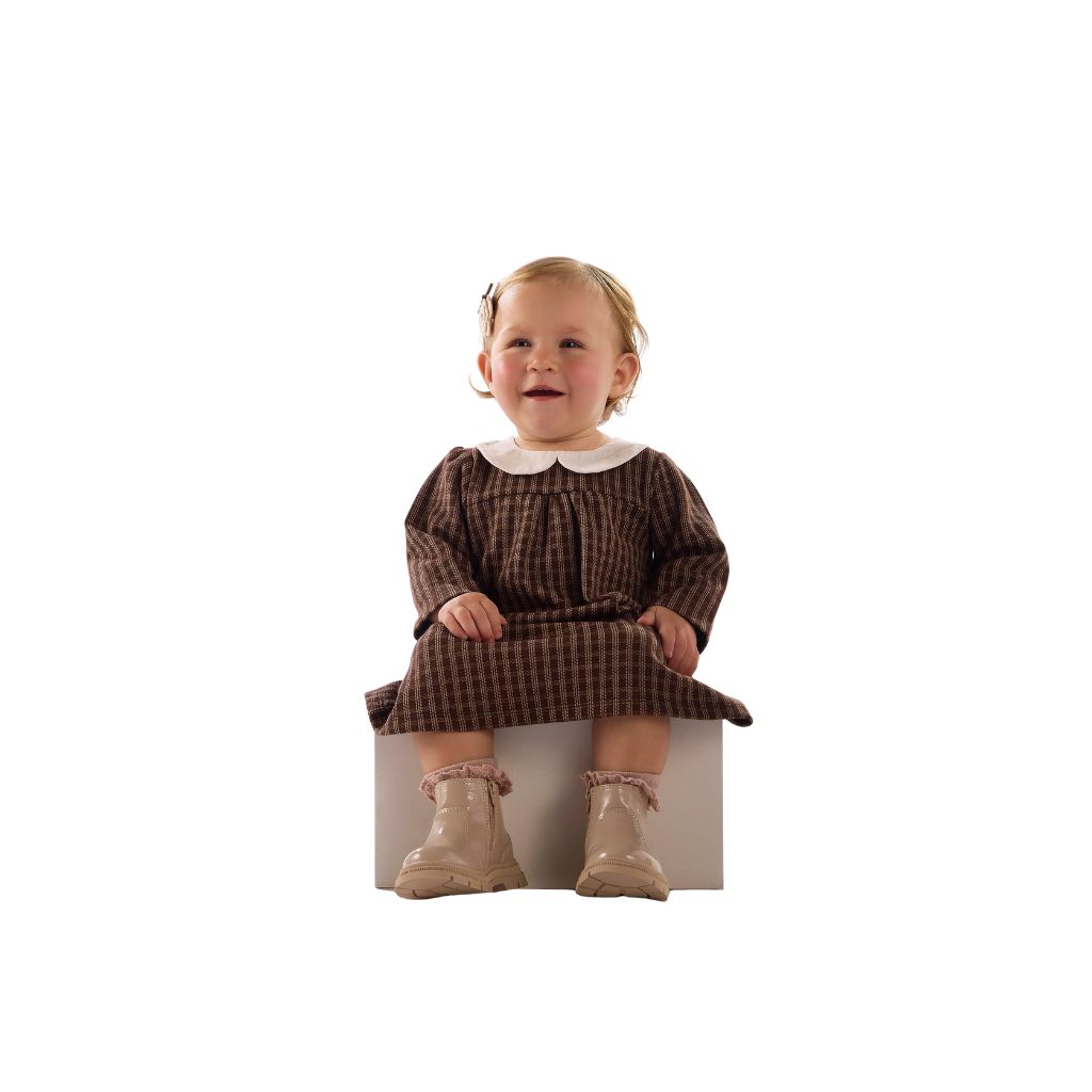 Vestido em malha jacquard Up Baby