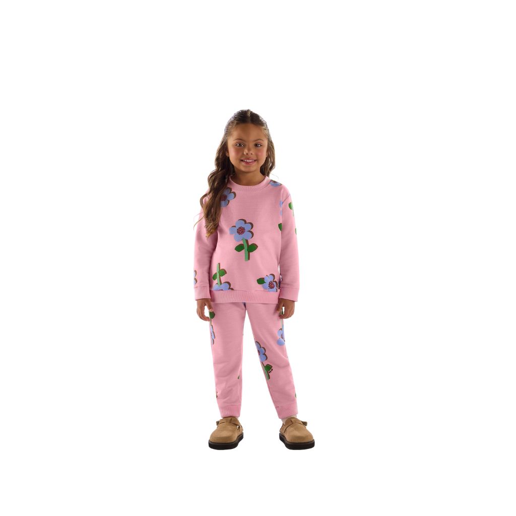 Conjunto blusão e calça em moletom sem felpa Up Baby