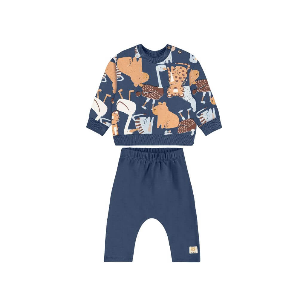 Conjunto blusão em super cotton e calça em molecotton Up Baby