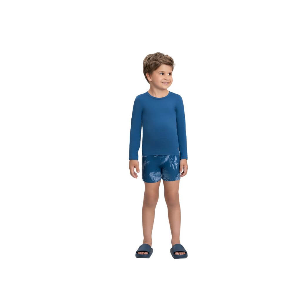 Conjunto camiseta e sunga em malha FPS 50 Quimby