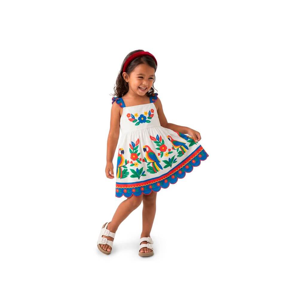 Vestido em cotton Nanai