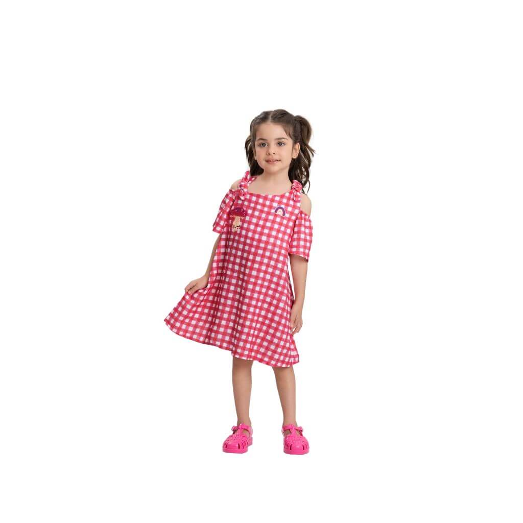 Vestido em tecido viscolinho Três e Já