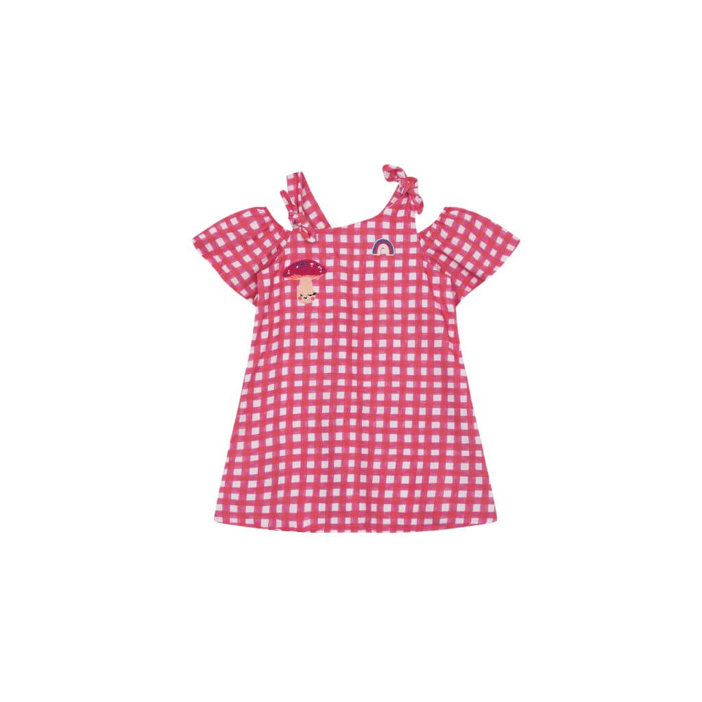 Vestido em tecido viscolinho Três e Já