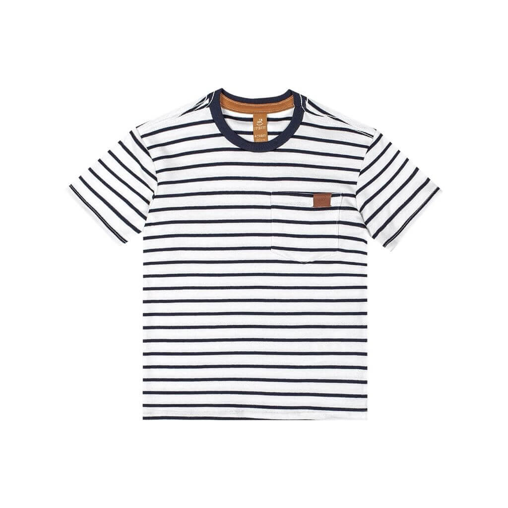 Camiseta em suedine listrado Up Baby