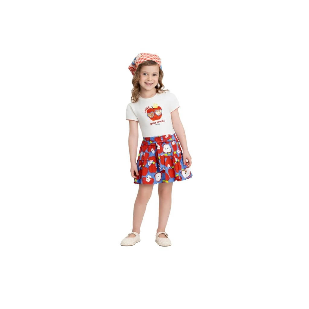 Conjunto blusa e saia em cotton Up Baby