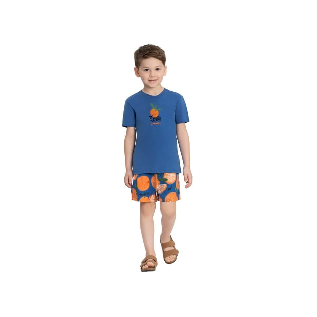 Conjunto camiseta em malha e short em microfibra Up Baby