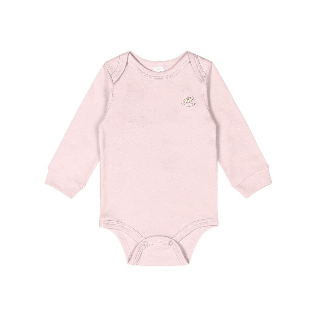 Body manga longa em suedine premium Up Baby