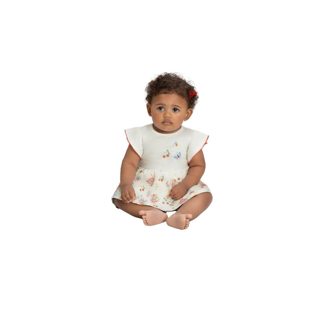 Body vestido em suedine premium Up Baby